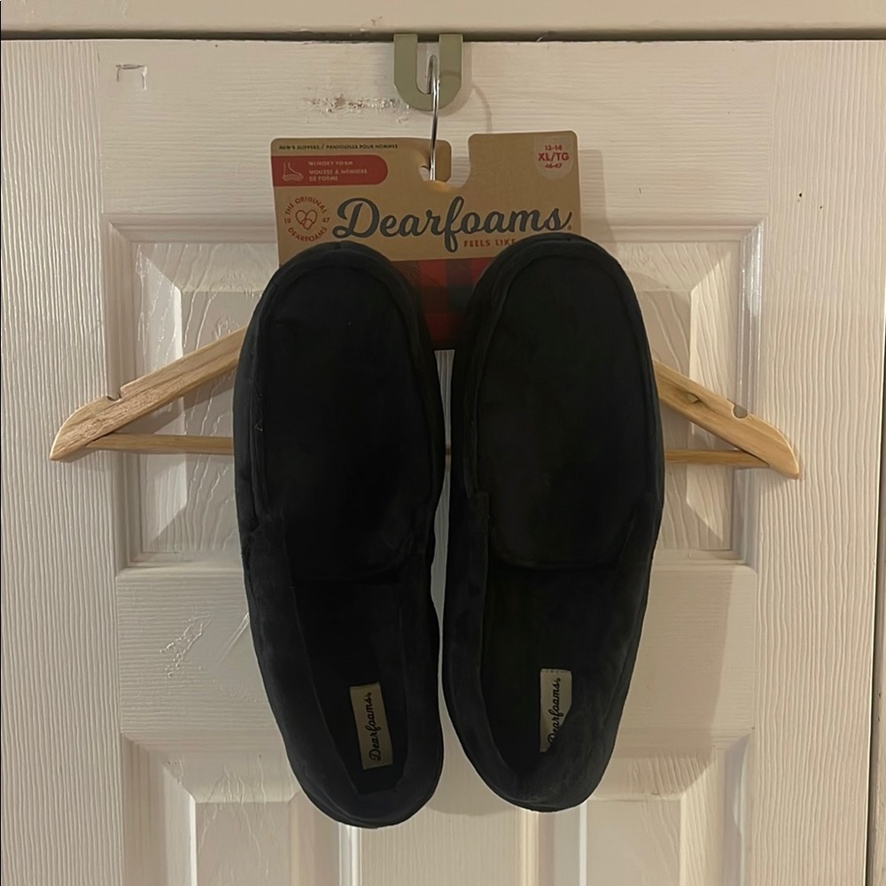 Dearfoams Slippers Size 13-14 In Black